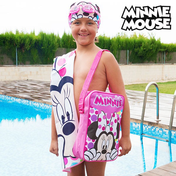 Maillot de bain Minnie Mouse pour fille serviette Disney Minnie Mouse pour la plage ou la piscine 